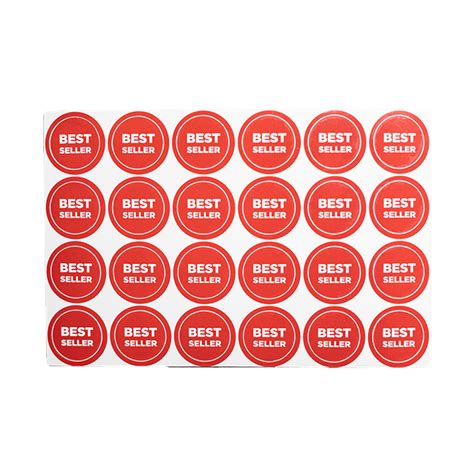 Bestseller Sticker Detachable Red - Insight Cosmetics Group
