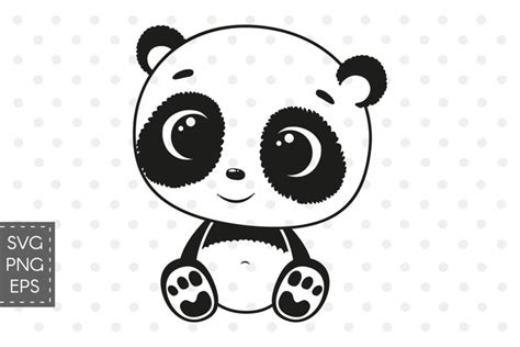 Download 146 Cute Baby Panda Svg File Include Svg Png Eps Dxf