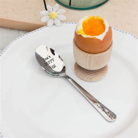 Personalised Easter Dippy Egg Spoon The Laser Boutique