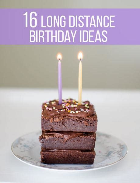 They will likely be full of anxiety, not knowing what the future will bring, and your gift might be just what they need to get them through. 16 Fun Long Distance Birthday Ideas to Make Anyone Smile ...