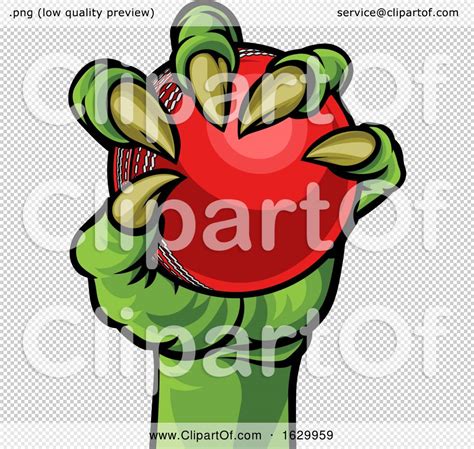 Claw Monster Hand Holding A Cricket Ball By Atstockillustration 1629959