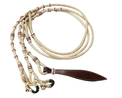 Shiloh Stables And Tack Showman ® Braided Natural Rawhide Romal Reins