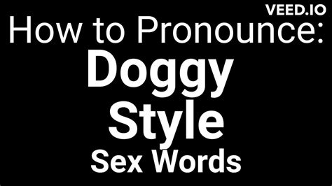 Doggy Style Sex Words Youtube