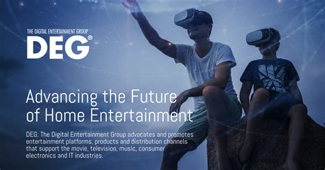 The digital entertainment group advocates and promotes entertainment platforms, products and distribution channels that support the movie, television, audio, consumer electronics and it industries. DEG - The Digital Entertainment Group (promotes home ...