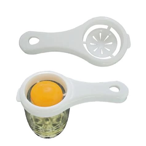 Buy 1pc White Plastic Egg Separator White Yolk Sifting