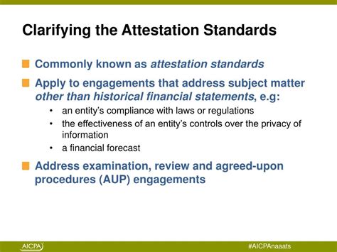 Ppt Statements On Standards For Attestation Engagements Powerpoint