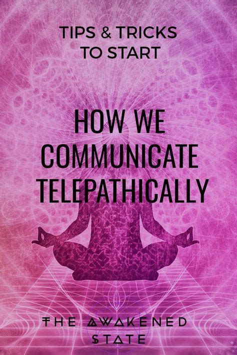 How We Can Communicate Telepathically Psychic Development
