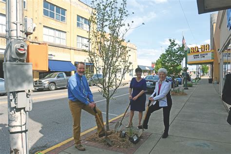 Downtown Ironton Gets New Trees Ironton In Bloom City Slowly