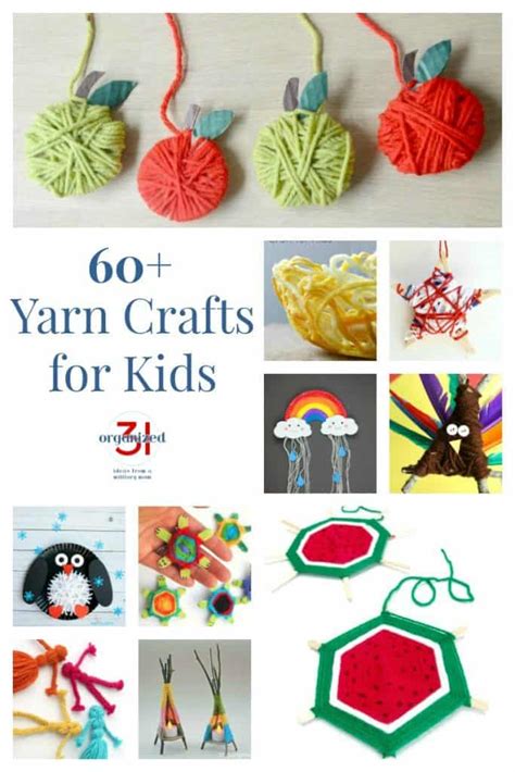 Yarn Crafts For Kids Organized 31