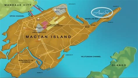 Site Location Map Lapu Lapu City Mactan Island Mactan