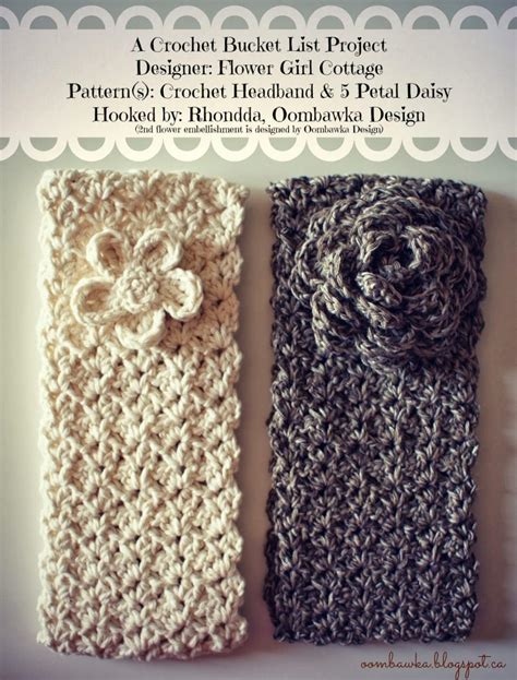 Flower Girl Cottage Free Crochet Headband And Flower