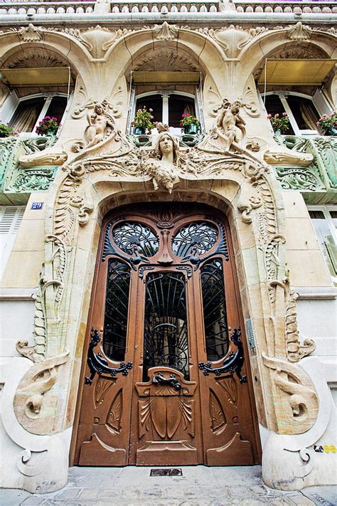 Art Nouveau Doors Paris France Photograph By Melanie