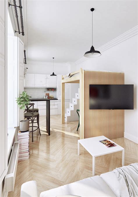 2 Small Apartment With Modern Minimalist Interior Design Roohome