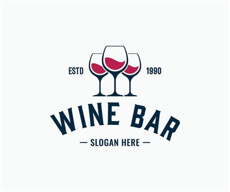 Wine Logo Design Elegant Wine Glass Logo Template 21564273 Vector Art At Vecteezy