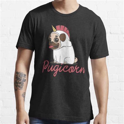 Pugicorn Pug Unicorn T Shirt For Sale By Lolastudio Redbubble