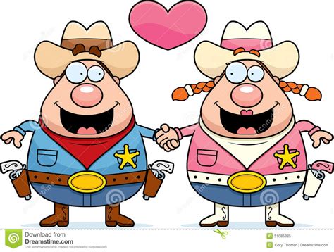 Cartoon Cowboy Couple Stock Vector Illustration Of Relationship 51085385