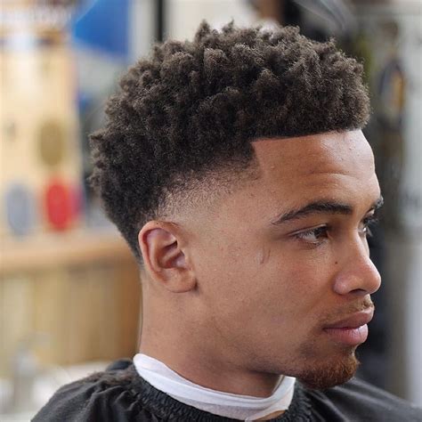 Taper Fade Afro With Twist Interesting High Taper Fade Afro In 30