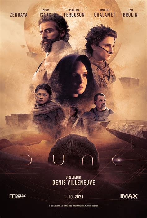 Dune 2021 Movie Poster Rdune