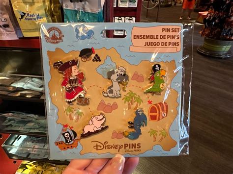 Pirates Of The Caribbean Pin Sets Featuring Redd And Mickey And Friends Sail Into Walt Disney
