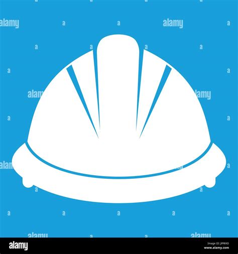 Construction Helmet Icon White Stock Vector Image And Art Alamy