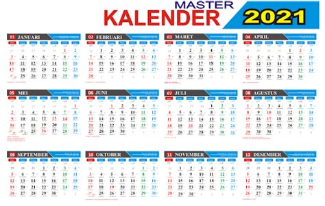 Kalender 2021 Tanggal Merah 2021 Template Kalender 2021 File Cdr