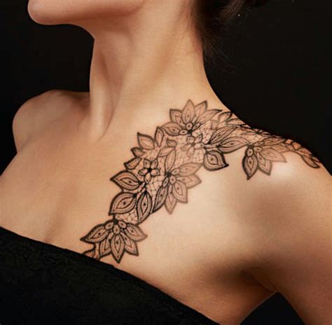 Unique Feminine Shoulder Tattoos • Half Sleeve Tattoo Site
