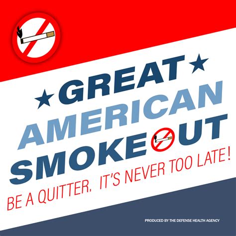 great american smoke out health mil