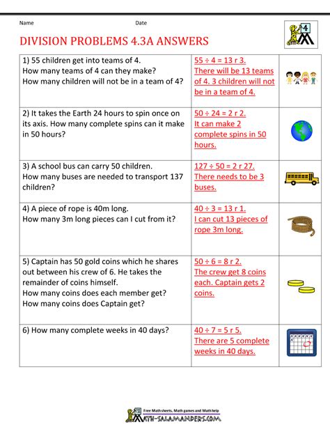 Multiplication Word Problems 4th Grade Multiplication Word Problems