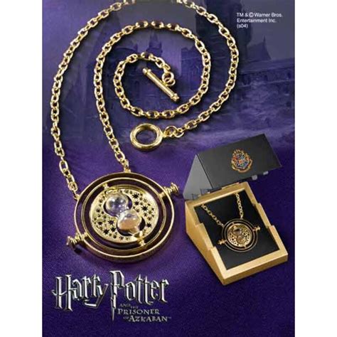 Harry Potter Time Turner Sterling Silver Gold Pl Noble Collection