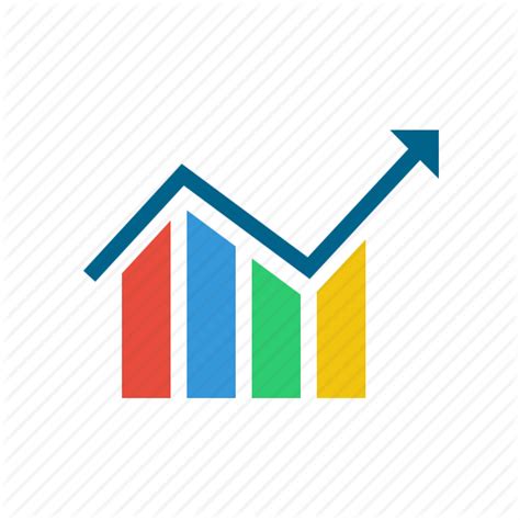 Arrow Chart Graph Infographic Report Statistics Up Icon