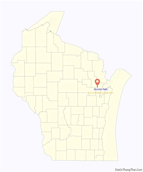 Map Of Oconto Falls City