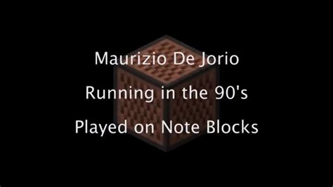 Maurizio De Jorio Running In The S Note Block Full Cover YouTube