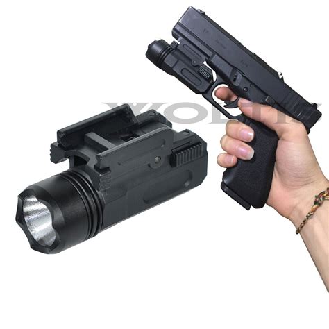 Tactical Gun Flashlight Handgun Torch Light Grelly Usa