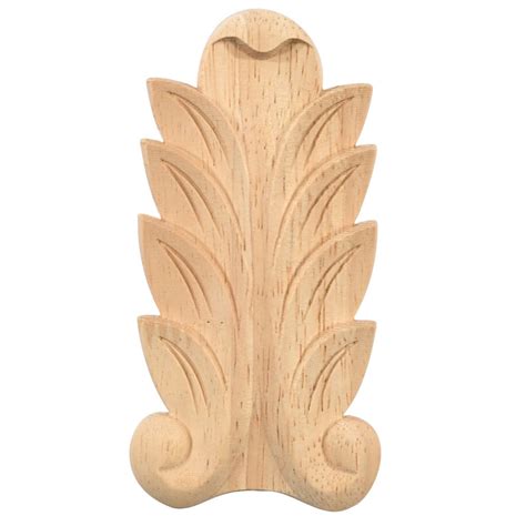 Decorative Wood Mouldings Acanthus Leaf Capital Wood Carvings