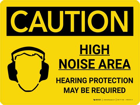 Caution Ppe High Noise Area Hearing Protection May Be Required