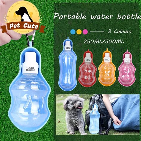 Pet Cat Dog Portable Travel Water Bottle Outdoor Feed Drinking Water