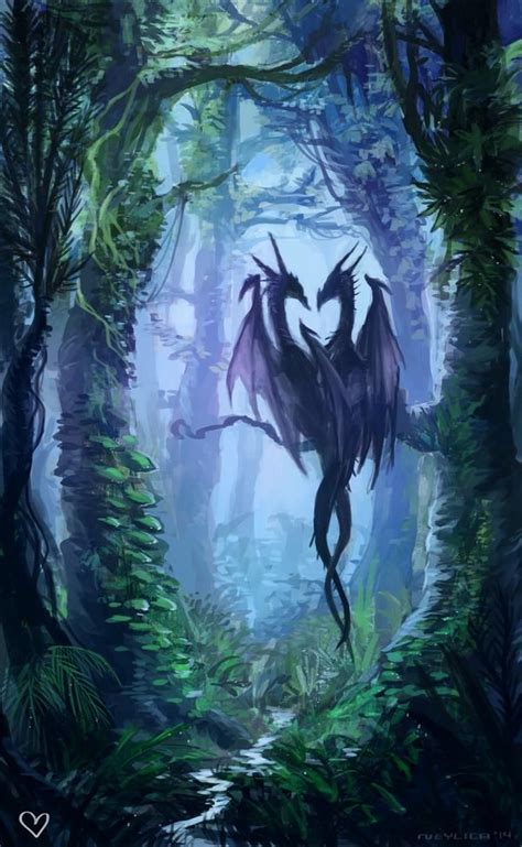 Valentine Dragons By Neylica On Deviantart Fantasy Wesen Yin Yang