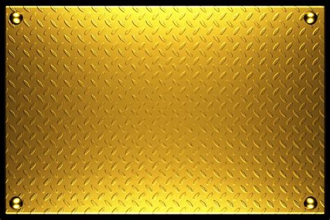 Diamond Plated Gold Frame Metal Texture Metal Plate Gold Texture