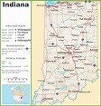 Indiana highway map - Ontheworldmap.com