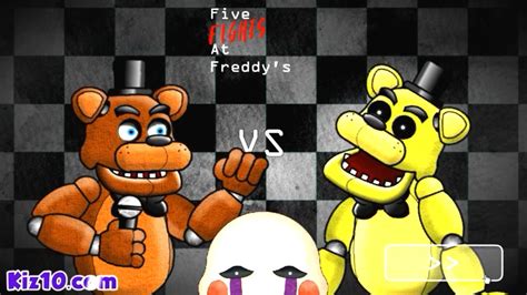 Freddy Vs Golden Freddy Five Fights At Freddys Youtube