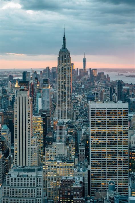 View Of The Empire State Building And Midtown Manhattan Skyline In New