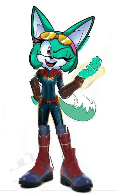 sonar the fennec cosplaying as captain marvel by allstarzombie55 on deviantart captain marvel