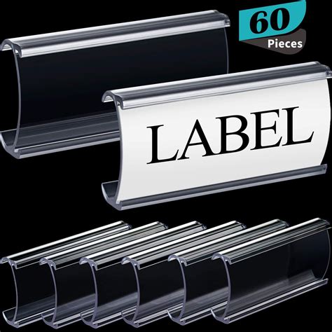 Plastic Label Holders Wire Shelf Label Holders Clear Plastic Label