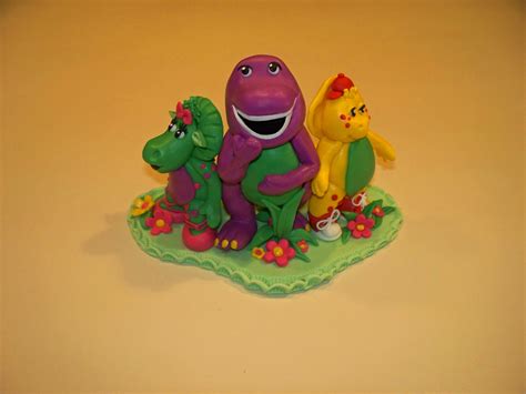 Fondant Barney And Friends Cake Topper Fondant With Tylose Barney