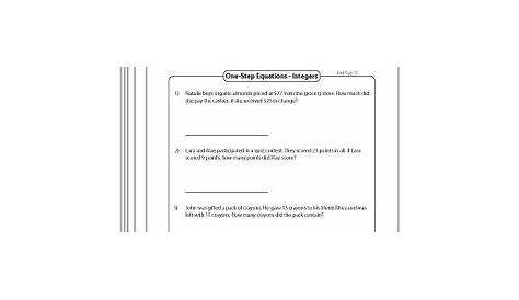 using equations to solve word problems worksheets