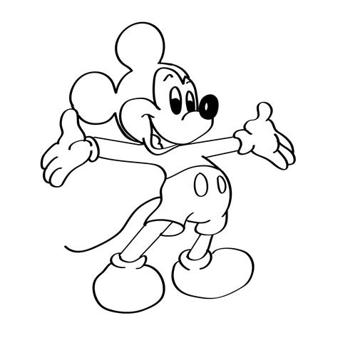 Mickey Mouse Lineart By Artreall On Deviantart