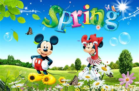 Check out this fantastic collection of mickey mouse desktop wallpapers, with 50 mickey mouse desktop background images for your desktop, phone or tablet. 3x5FT Mickey Mouse Minnie Dancing Spring Green Grass Field ...