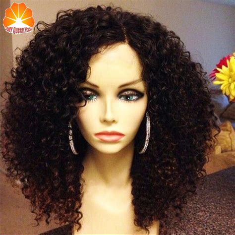 100% brand new wig material: 7A Grade Brazilian Short Curly Full Lace Human Hair Wigs ...