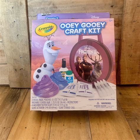 Disney Frozen Ii Ooey Gooey Craft Kit By Crayola 2 Slime Kits In Box