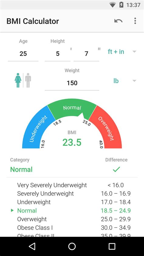 Bmi, formerly called the quetelet index, is a measure for indicating nutritional status in adults. BMI Calculator for Android - APK Download